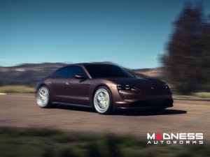 Porsche Taycan Custom Wheels - HFX-1 by Vossen - Satin Silver